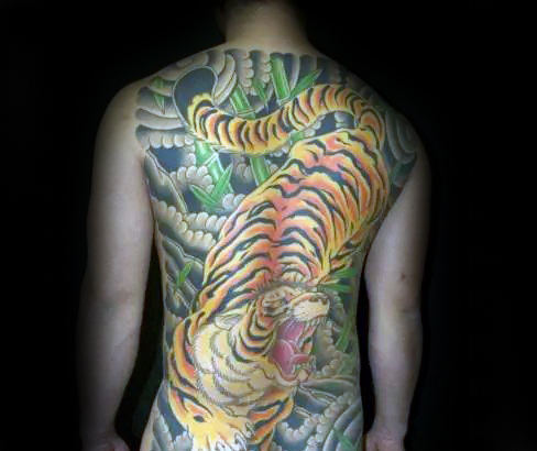 70 japanische Tiger Tattoo Designs für Männer - maskuline Ideen  