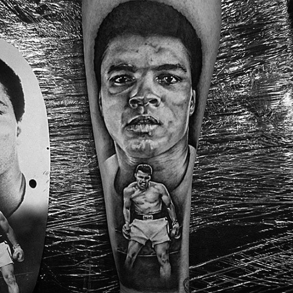 50 Muhammad Ali Tattoo Designs für Männer - Boxing Champion Ink Ideen  