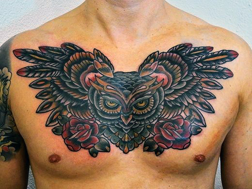 70 Eule Tattoos für Männer - Kreatur der Nacht Designs  