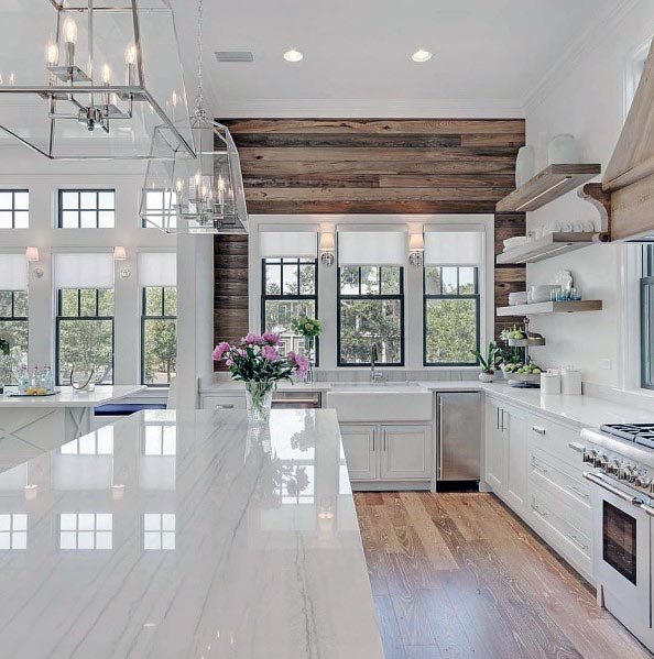 Top 60 besten weißen Küche Ideen - saubere Innenarchitektur  