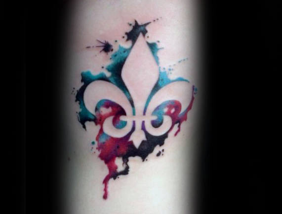 70 Fleur De Lis Tattoo Designs für Männer - stilisierte Lily Ink Ideen  