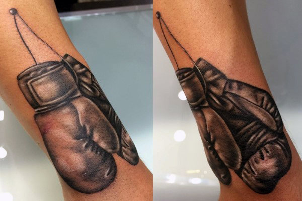 70 Boxhandschuhe Tattoo Designs für Männer - Swift Ink Ideen  