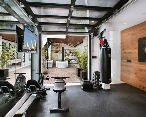 40 Personal Home Gym Design-Ideen für Männer - Trainingsräume  