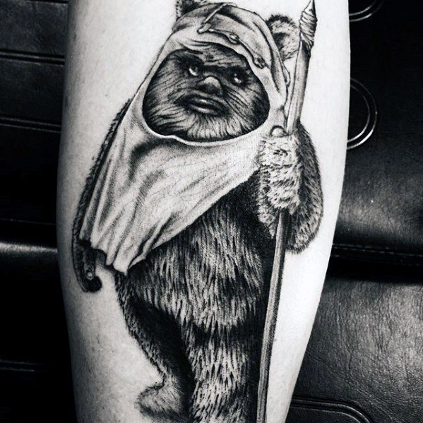 60 Ewok Tattoos für Männer - Star Wars Ink Ideen  