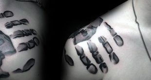 60 Handprint Tattoo Designs für Männer - Impression Ink Ideen  