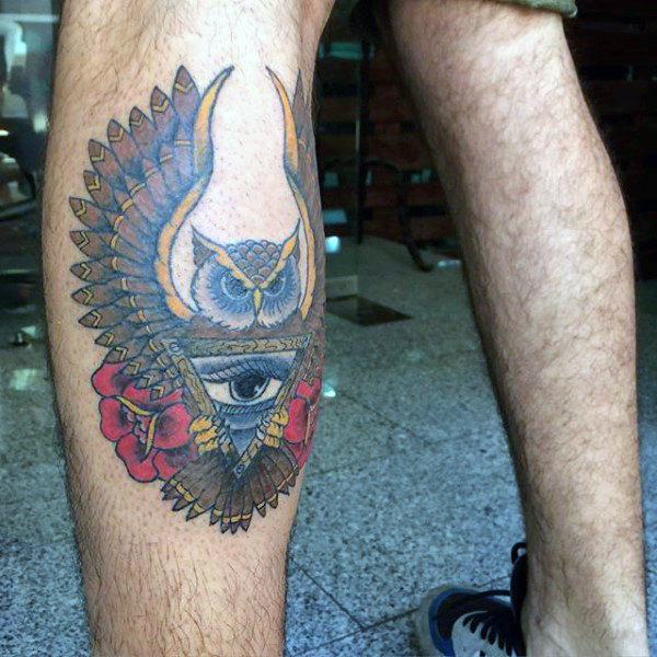 70 traditionelle Eule Tattoo Designs für Männer - Wise Ink Ideen  