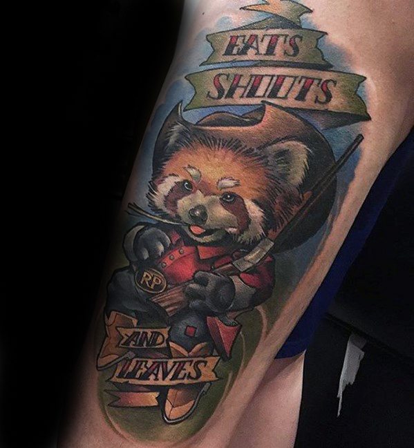 60 Red Panda Tattoo Designs für Männer - Animal Ink Ideen  