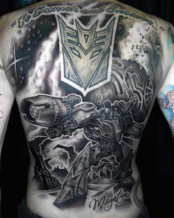 60 Transformers Tattoo Designs für Männer - Robotertinten Ideen  