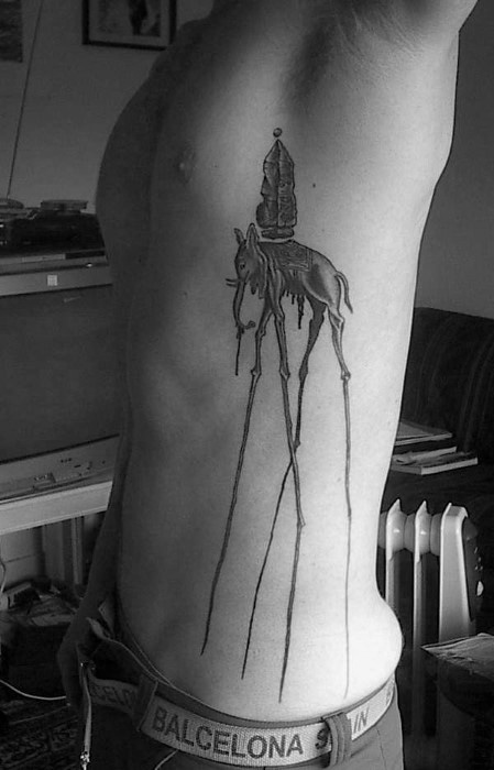 50 Salvador Dali Elephant Tattoo-Designs für Männer - Malerei-Tinte-Ideen  