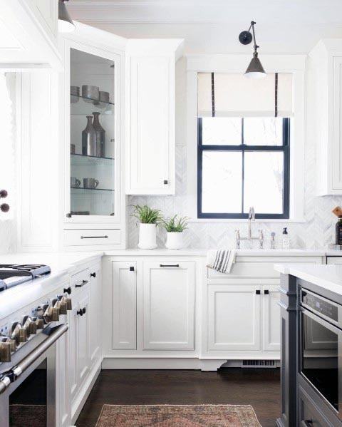 Top 60 besten weißen Küche Ideen - saubere Innenarchitektur  