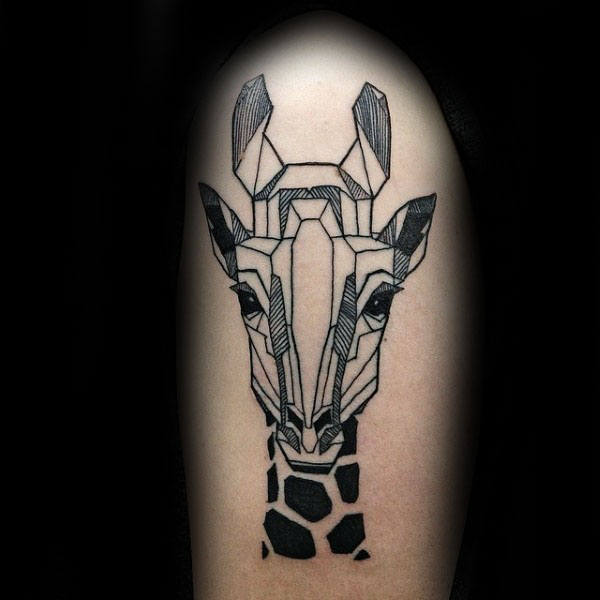 90 Giraffe Tattoo Designs für Männer - lange Hals Tinte Ideen  