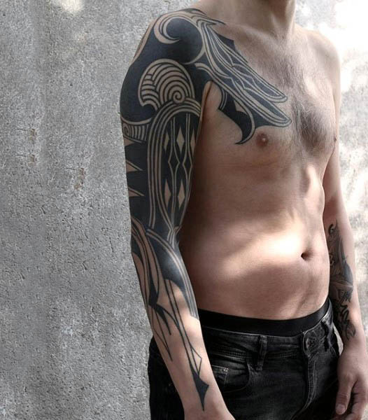 60 Negative Space Tattoo Designs für Männer - Manly Ink Ideen  