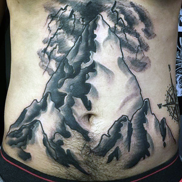 40 Mountain Tattoo Designs für Männer - Klettern bis zum höchsten Gipfel  