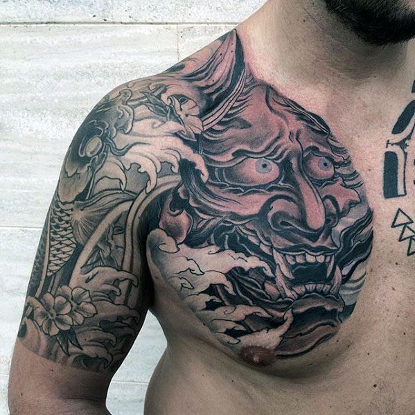 60 japanische Half Sleeve Tattoos für Männer - Manly Design-Ideen  