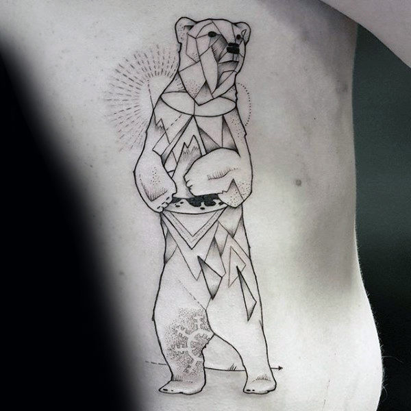 60 Eisbär Tattoo Designs für Männer - Arctic Ink Ideen  