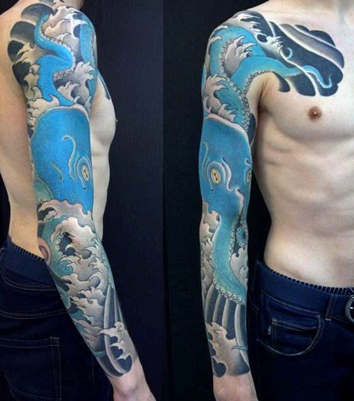 60 Super Sleeve Tattoos für Männer - Maskuline Design-Ideen  