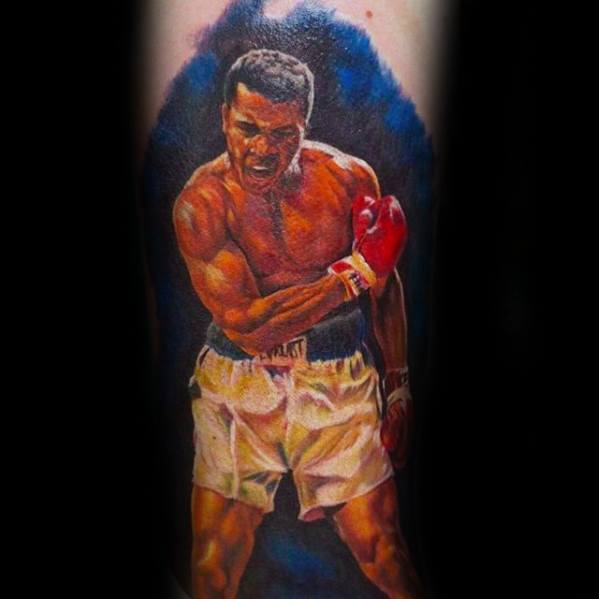 50 Muhammad Ali Tattoo Designs für Männer - Boxing Champion Ink Ideen  