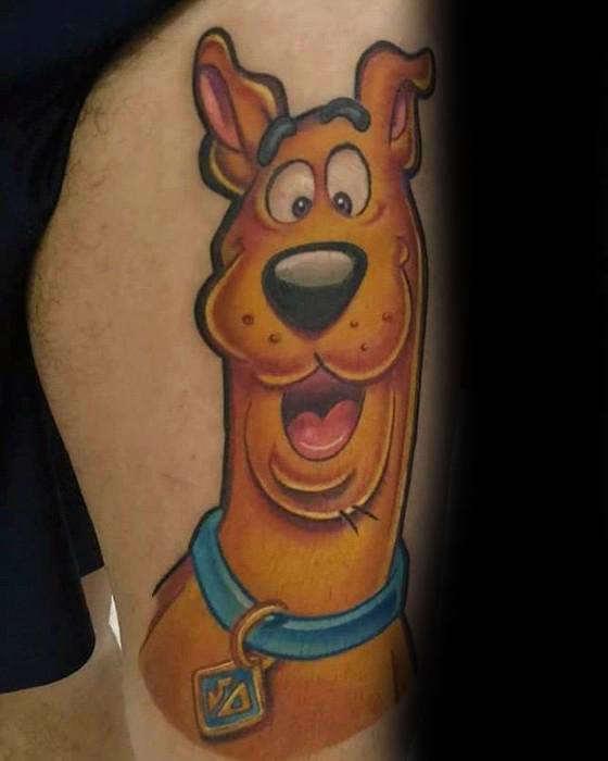 60 Scooby Doo Tattoo Designs für Männer - Cartoon-Tinte Ideen  
