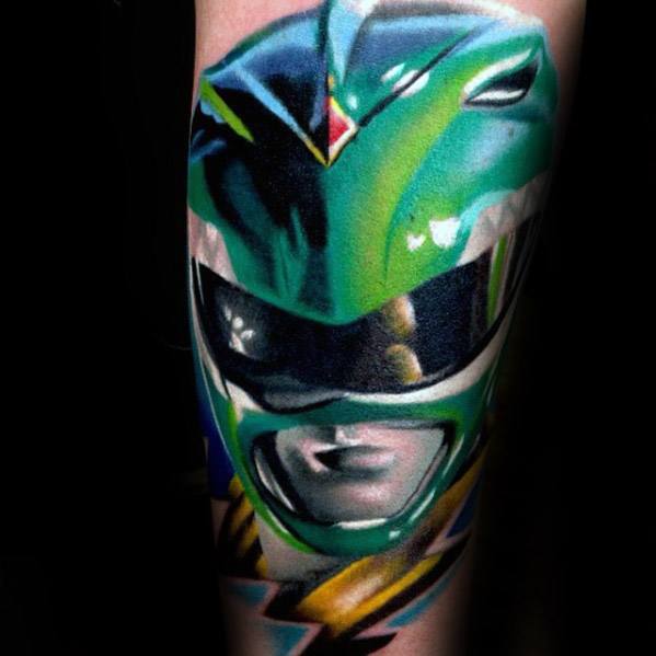 50 Power Rangers Tattoo Designs für Männer - Superpower Ink Ideen  
