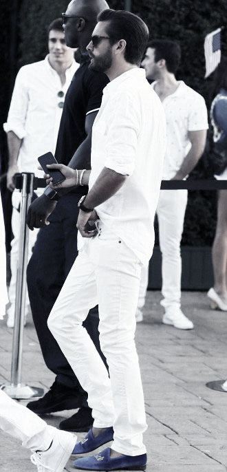 40 All White Outfits für Männer - Cool Clean Stilvolle Looks  