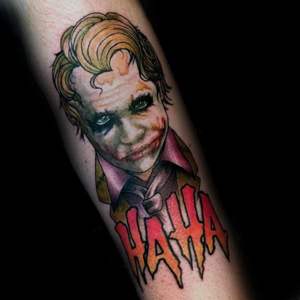 90 Joker Tattoos für Männer - Iconic Villain Design-Ideen  