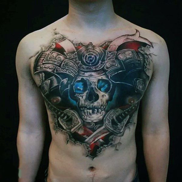 100 Krieger Tattoos für Männer - Battle Ready Design-Ideen  