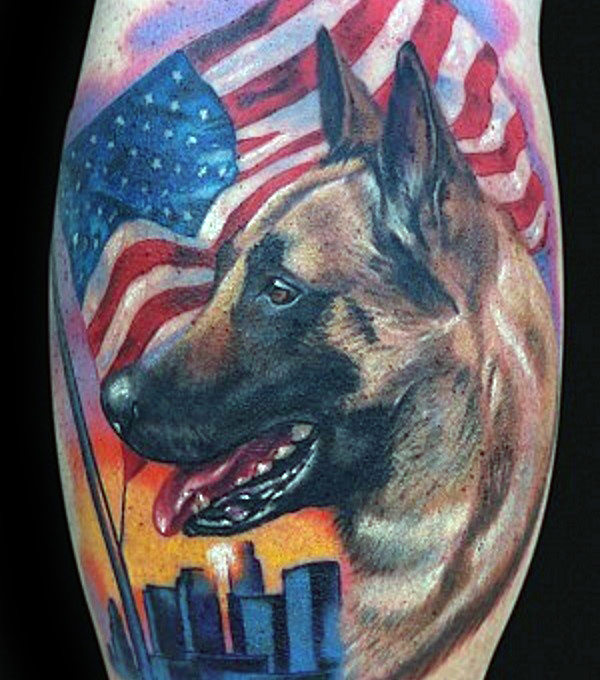 30 Deutscher Schäferhund Tattoo Designs für Männer - Hund Tinte Ideen  