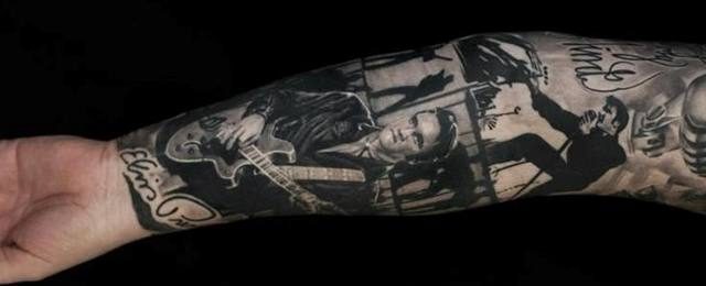 Elvis Presley Tattoos F R M Nner K Nig Der Rock N Roll Design