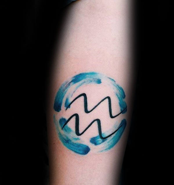 70 Wassermann Tattoos für Männer - astrologische Tinte Design-Ideen  