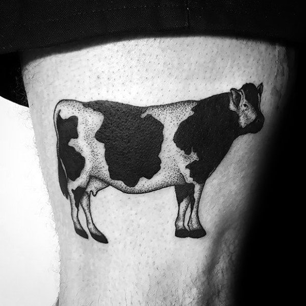 50 Kuh Tattoo Designs für Männer - Cattle Ink Ideen  