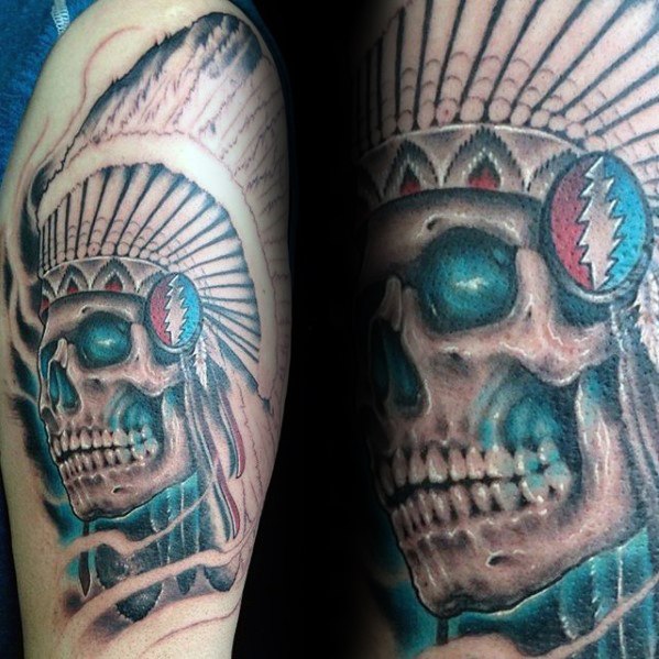 50 Grateful Dead Tattoo Designs für Männer - Rock Band Ink Ideen  
