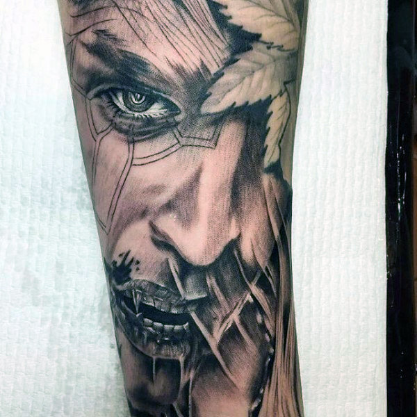 60 Vampir Tattoos für Männer - beißen in coole Designs  