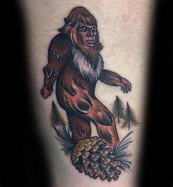 50 Bigfoot Tattoo Designs für Männer - Mythologische Kreatur Tinte Ideen  