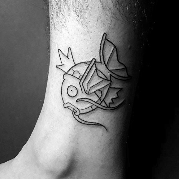 30 Magikarp Tattoo Designs für Männer - Pokemon Fisch Ideen  