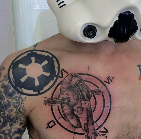 100 Star Wars Tattoos für Männer - Masculine Ink Design-Ideen  