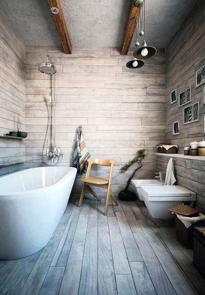 Top 70 besten rustikalen Badezimmer Ideen - Vintage Designs  