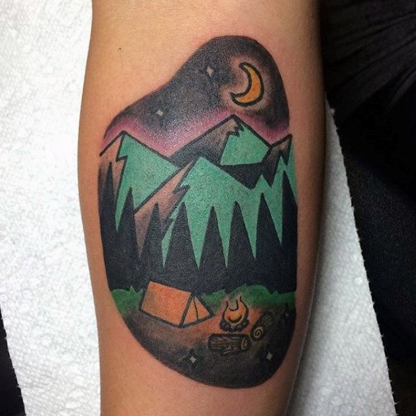 100 Natur Tattoos für Männer - Deep Great Outdoor Designs  