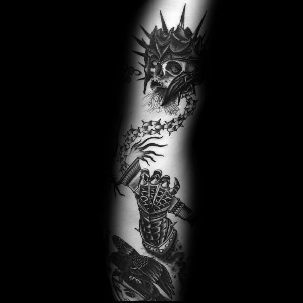 60 Keule Tattoo-Designs für Männer - Bludgeon und Schlegel Tinte Ideen  