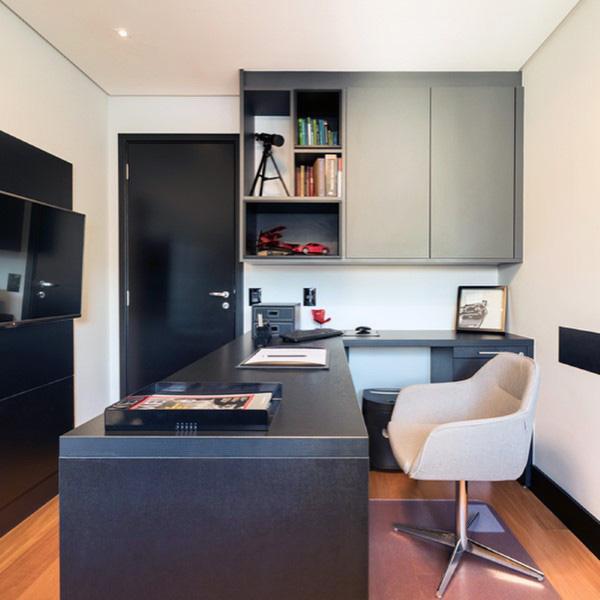 Top 70 besten modernen Home Office Design-Ideen - zeitgenössische Arbeitsräume  