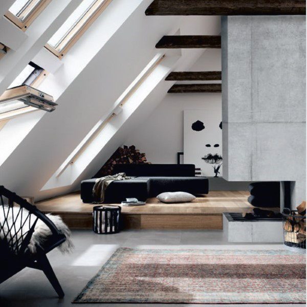 Top 60 besten Konkrete Kamin Designs - minimalistische Interieur Ideen  