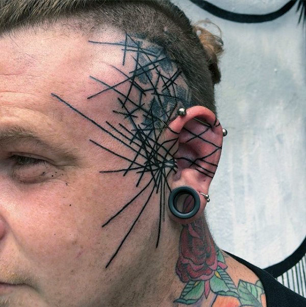 90 Face Tattoos für Männer - Maskuline Design-Ideen  