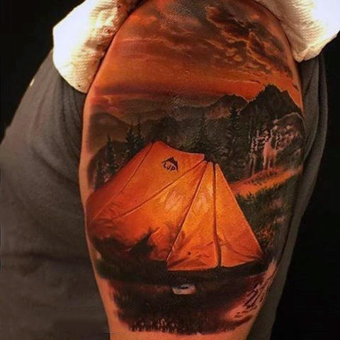 100 Natur Tattoos für Männer - Deep Great Outdoor Designs  