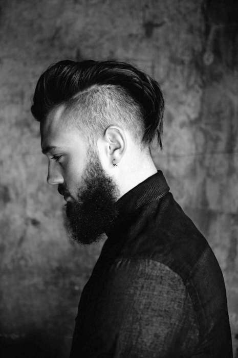 Undercut mit Bart Haircut für Männer - 40 Manly Frisuren  