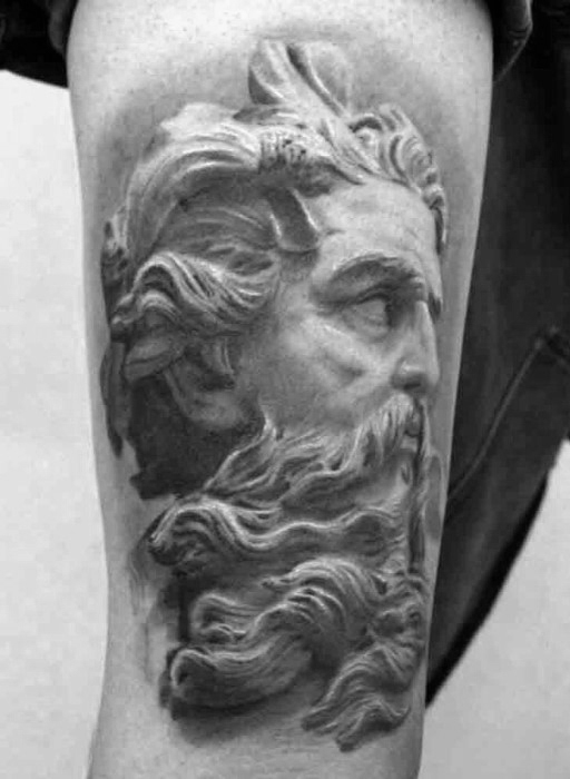 60 römische Statue Tattoo Designs für Männer - Stein Tinte Ideen  