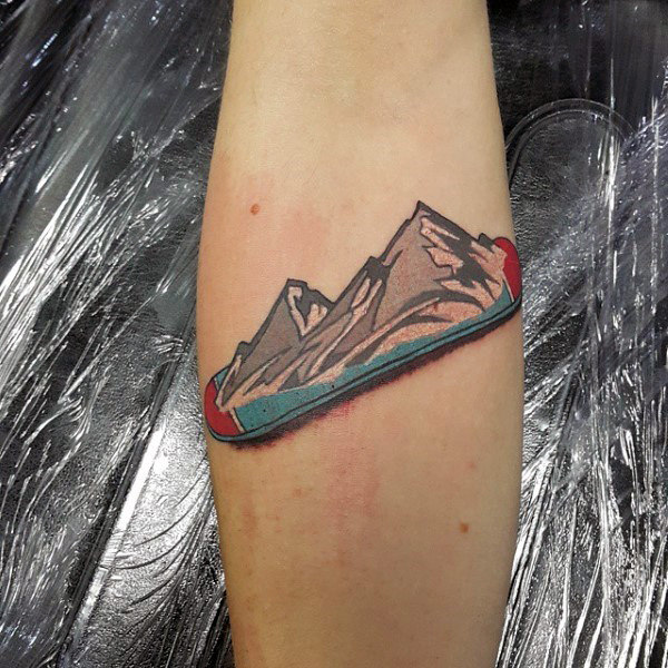 90 Snowboard Tattoo Designs für Männer - Cool Ink Ideas  