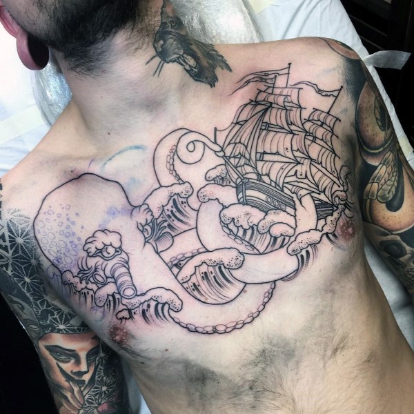 octopus harpoon tattoo