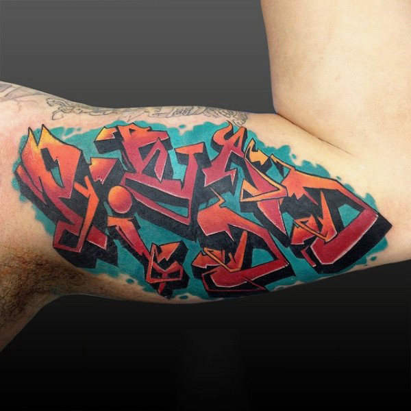 80 Graffiti-Tattoos für Männer - Inked Street Art Designs  