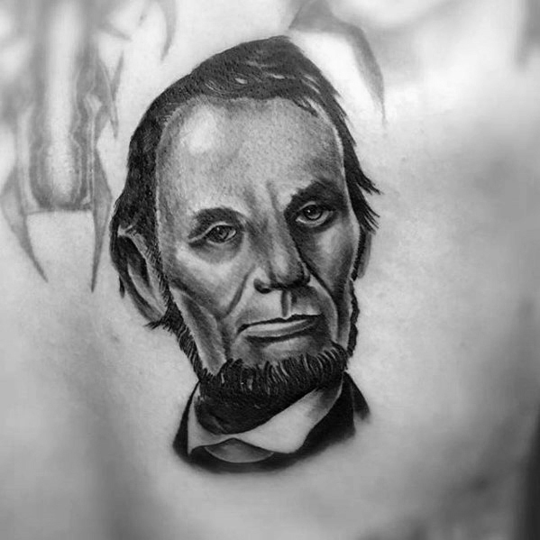 40 Abraham Lincoln Tattoo Designs für Männer - Präsidentenideen  