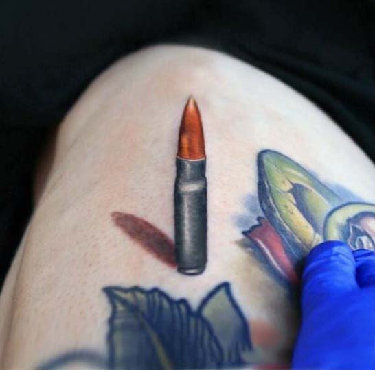 60 Bullet Tattoos für Männer - ein Schuss von Design-Ideen  