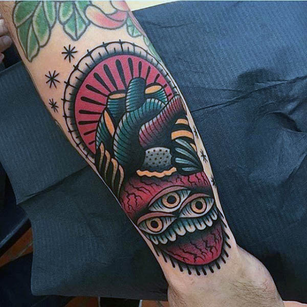 100 Neo traditionelle Tattoo-Designs für Männer - raffinierte Tinte Ideen  